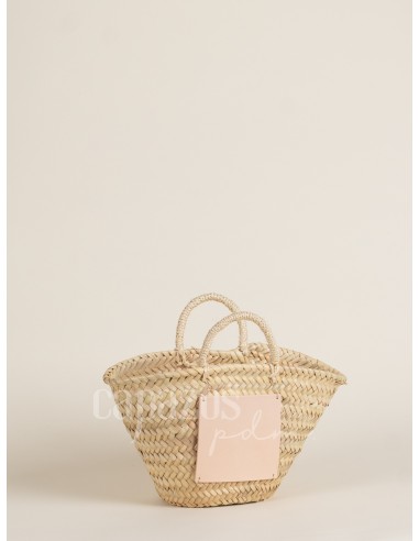 Capazo con asas de pita + chapón mediano