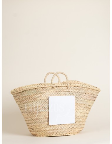 Capazo con asas de pita + chapón grande