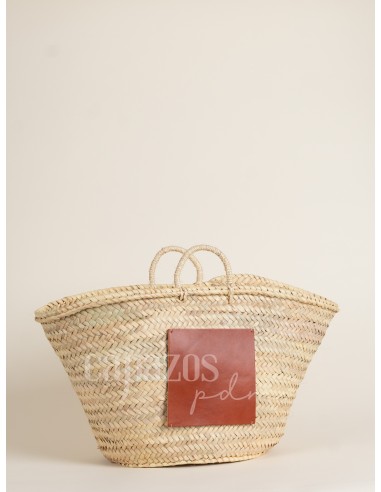 Capazo con asas de pita + chapón grande