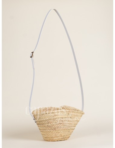 Capazo con asa de cruzar en piel