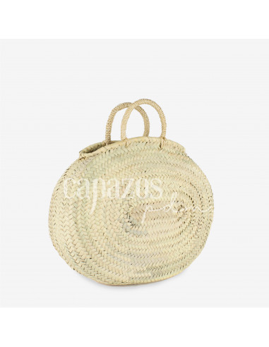 Capazo ovalado con asas de pita